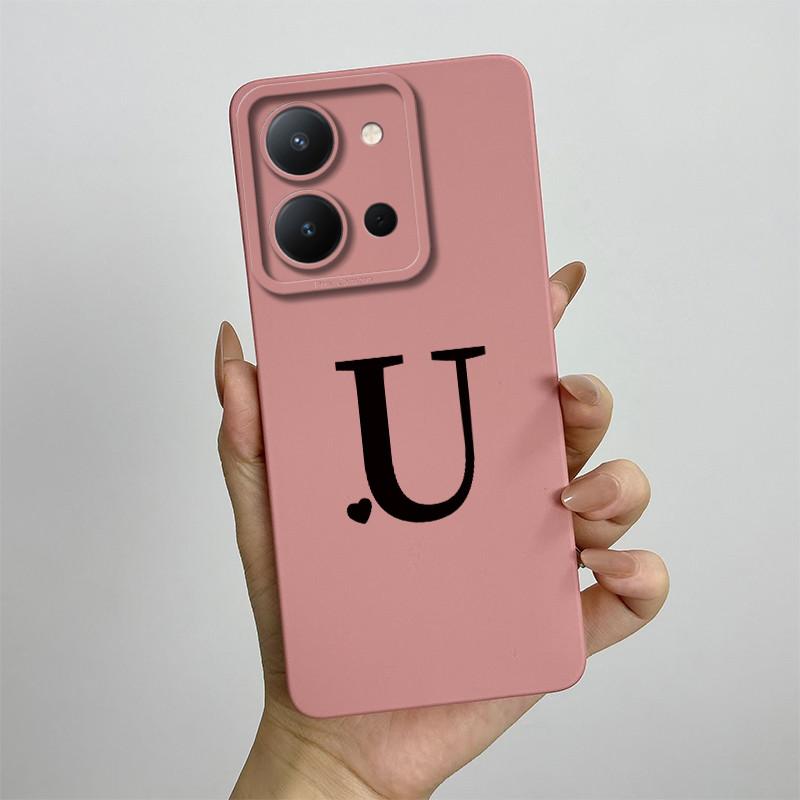 Для vivo Y36 Чехол для vivo Y36 Россия Чехол для телефона vivo y36 5G Чехол Vivo V2247 V2248 Милые Буквы Квадратный Ударопрочный Задняя Крышка Fundas