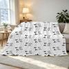 Cat Series Flannel Fleece Blanket – Soft Cozy Warm Single Bedroom Throw, Cute Home Decor for Halloween, Christmas, Daily Use