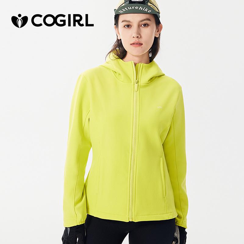 Женская водонепроницаемая ветрозащитная куртка Soft Shell - облегающий крой, плюс бархат, утолщенная для осеннего и зимнего альпинизма