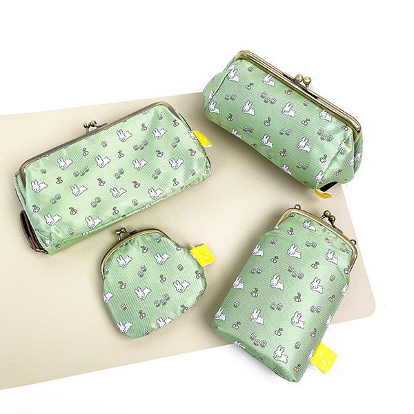 Miffy Jacquard Wallet Shoulder Bag, Rabbit Pattern, Green