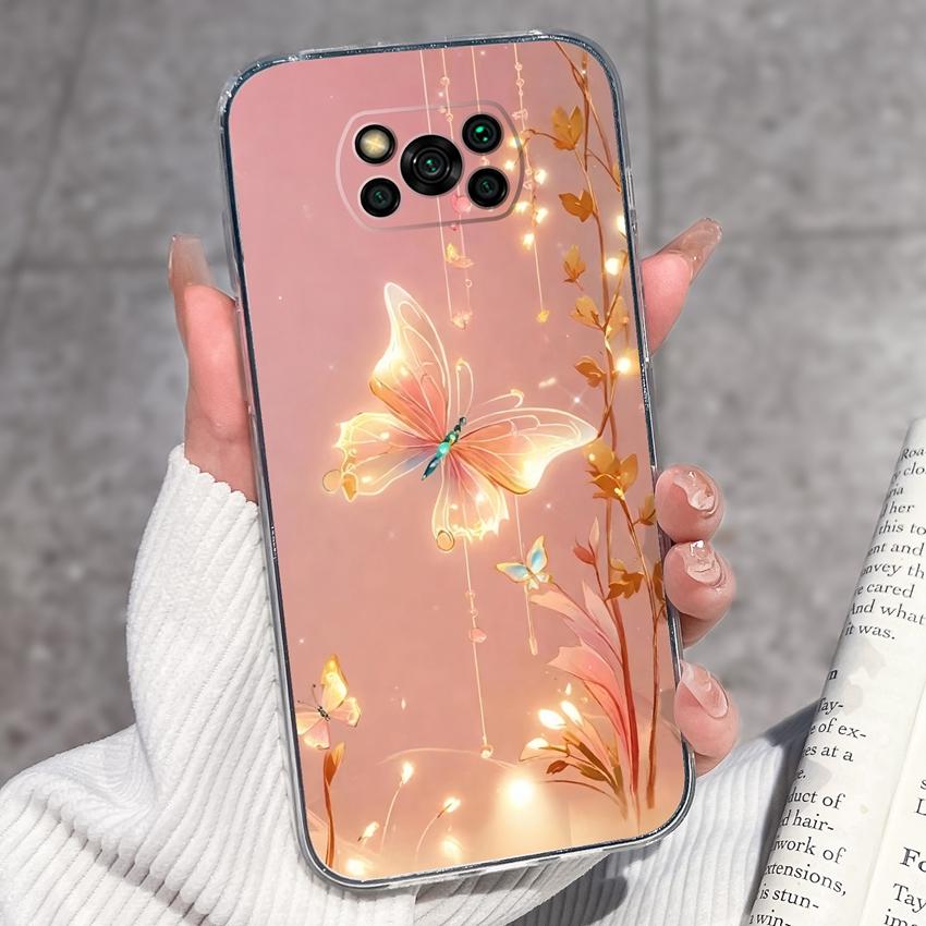 Прозрачный чехол для телефона Xiaomi Poco X3 X4 NFC X5 X6 X7 Pro F3 F4 GT F5 Мягкий ТПУ чехол Ретро узоры карманных часов Ударопрочный чехол для Xiaomi Накладка Capa