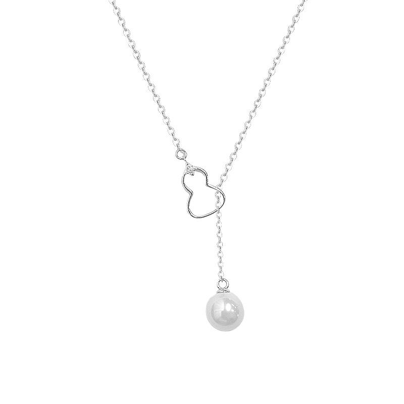 Легкое роскошное стильное ожерелье из тыквенного жемчуга для женщин, новая цепочка на ключицу в китайском стиле высокого класса