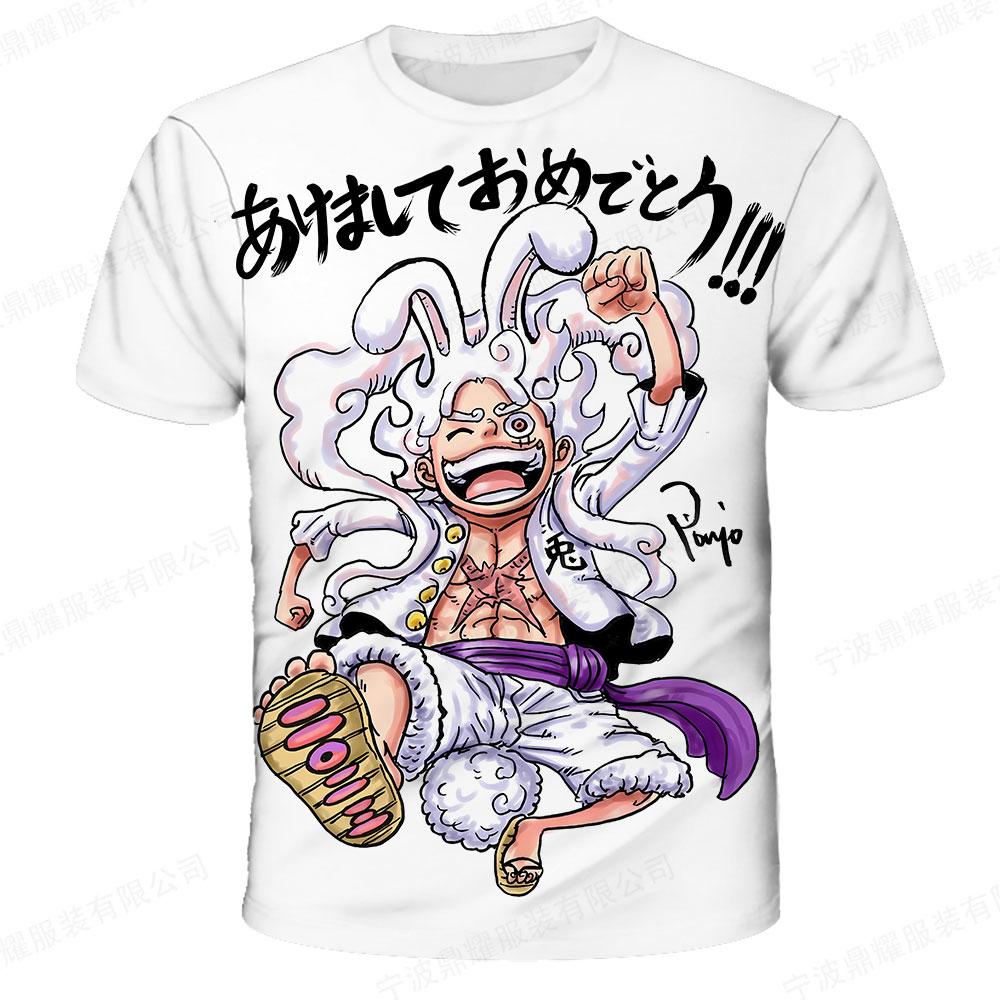 Модная детская аниме-футболка One Piece Luffy, одежда для мальчиков, детская футболка для мальчиков, детская футболка, летние топы с коротким рукавом, футболки