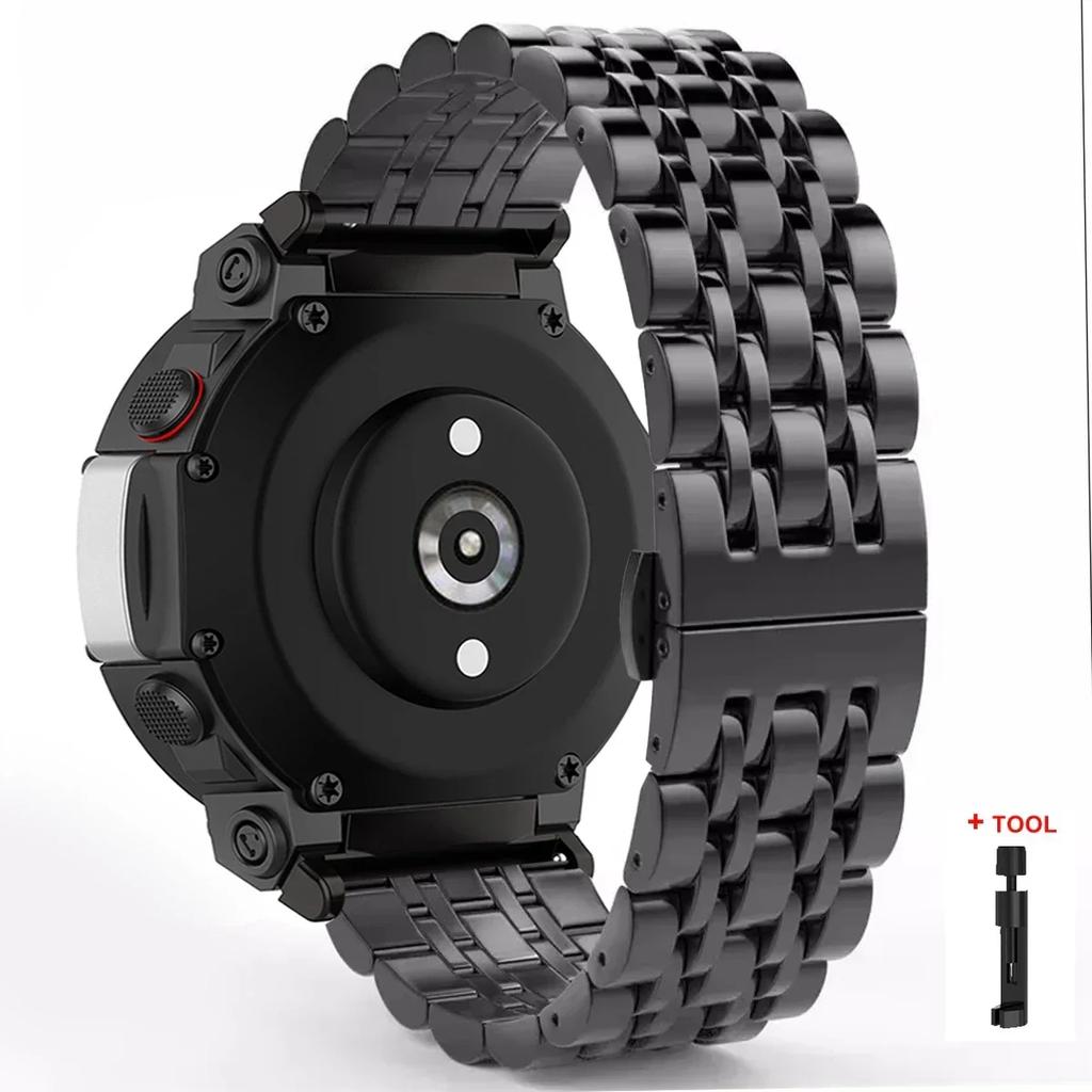 Для Amazfit T REX 3 Ремешок из нержавеющей стали Для Amazfit T Rex Pro/T-Rex Металлический браслет Ремешок для Amazfit T-Rex 2 amazfit tex Ремешки