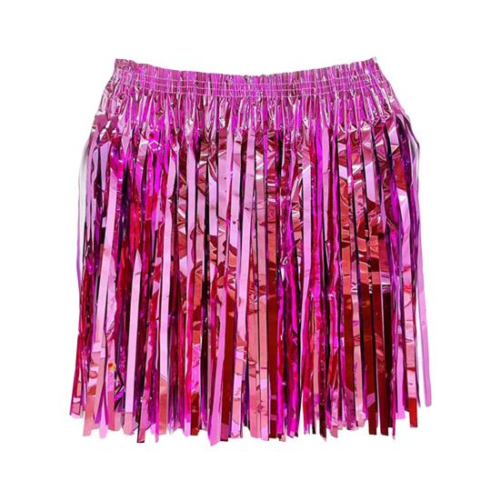 Party Skirt Shiny Raindrop Decoration Women Stage Performance Glossy Skirt Beach Work Leisure Daily Wear