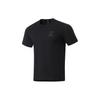 Li Ning Running Series Solid Color Round Neck Pullover Quick-Dry Breathable Short Sleeve T-Shirt Men Tops Black ATSU191-1