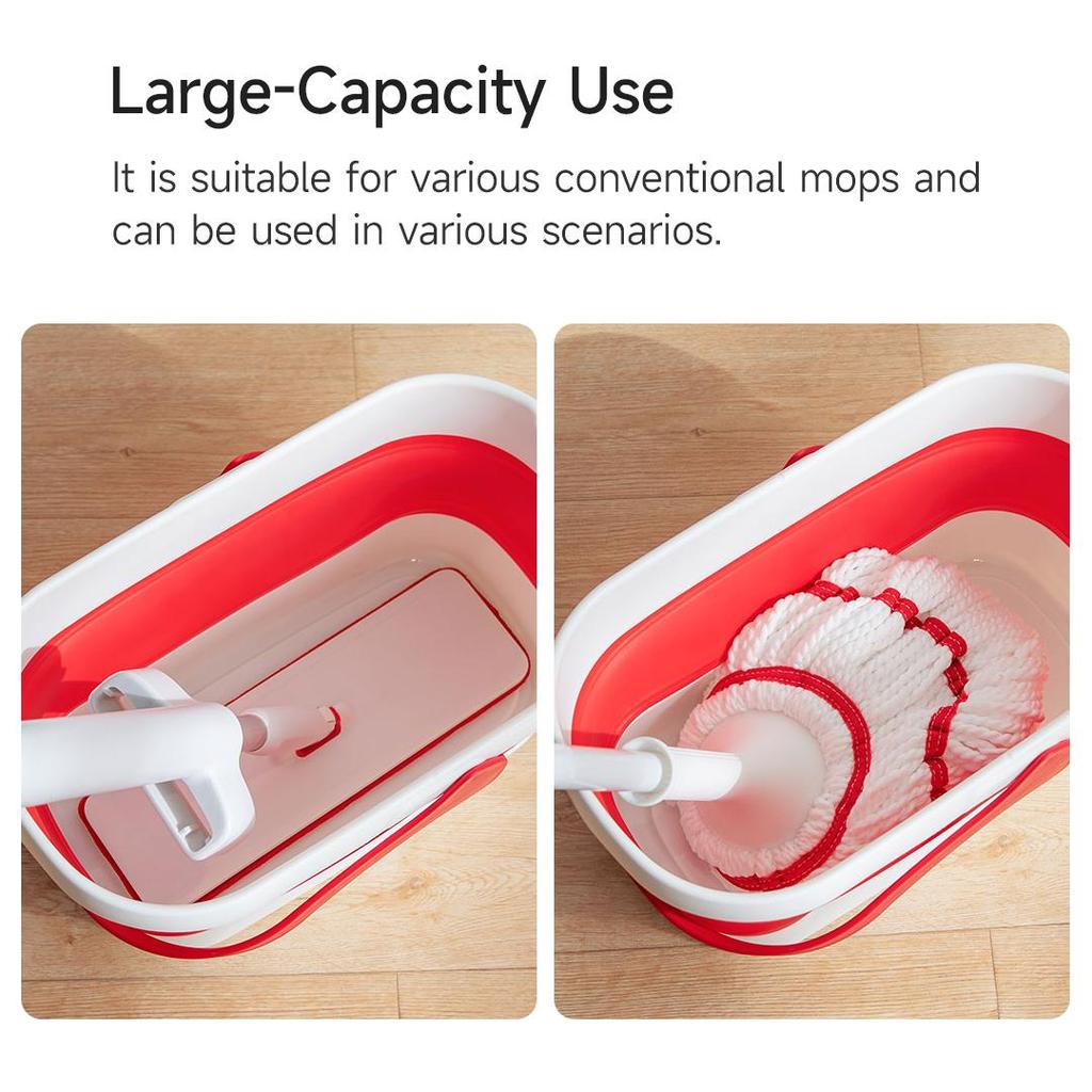 Складное ведро Xiaomi Yijie большой емкости, небольшого размера, емкость 12 л, складная высота хранения 6 см | Многофункциональный инструмент