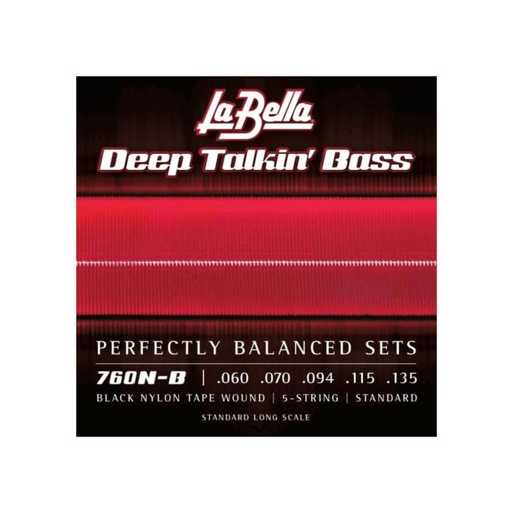 La Bella Deep Talkin' Bass 760NB 5 Strings Nylon Tape Wound Black