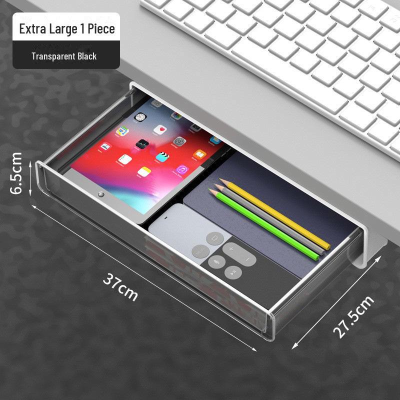 «Липкий ящик под столом»: Скрытое хранилище для телефонов, канцелярских принадлежностей и многого другого.