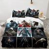 3PCS Game Creed Bedding Set Printed Duvet Cover Closure Includes 1 Duvet Cover & 2 Pillowcases for All Seasons Bedroom Decor