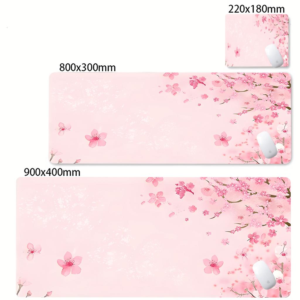 Classic Sakura Mouse Pad Nature Landscape Mousepad XL Desk Mat Waterproof Cloth Durable Rubber Nonslip Base Laptop Mouse Pads