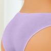 5 шт. женские трусы средней посадки однотонные дышащие нижнее белье двухслойные хлопковые трусики с промежностью на каждый день