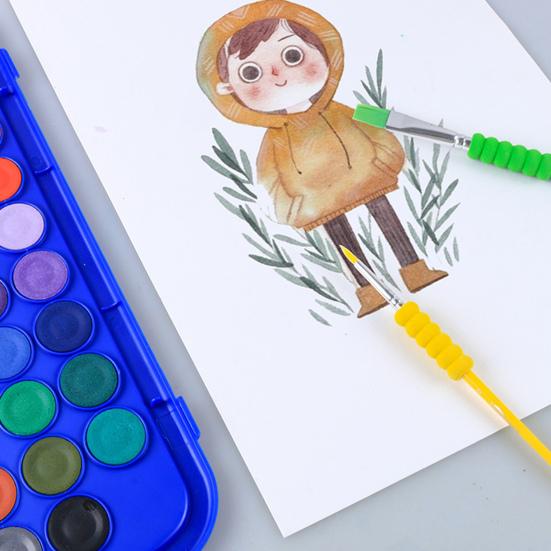 Набор акварельных красок с акварельной кистью 12/24/36/48 ярких цветов высокопигментированная живопись художественный подарок для начинающих профессионалов