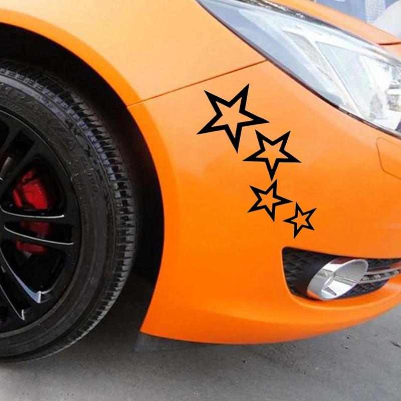 12x24cm Stars Car Sticker Vinyl Car Decal Waterproof Stickers on Car Truck Bumper Rear Window JM37