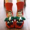 1 пара вязаных носков с животными Осень Зима Толстые Теплые Вязаные 3D Носки до середины икры с куклой-животным Женские Эластичные Домашние Напольные Ковровые Носки для Сна