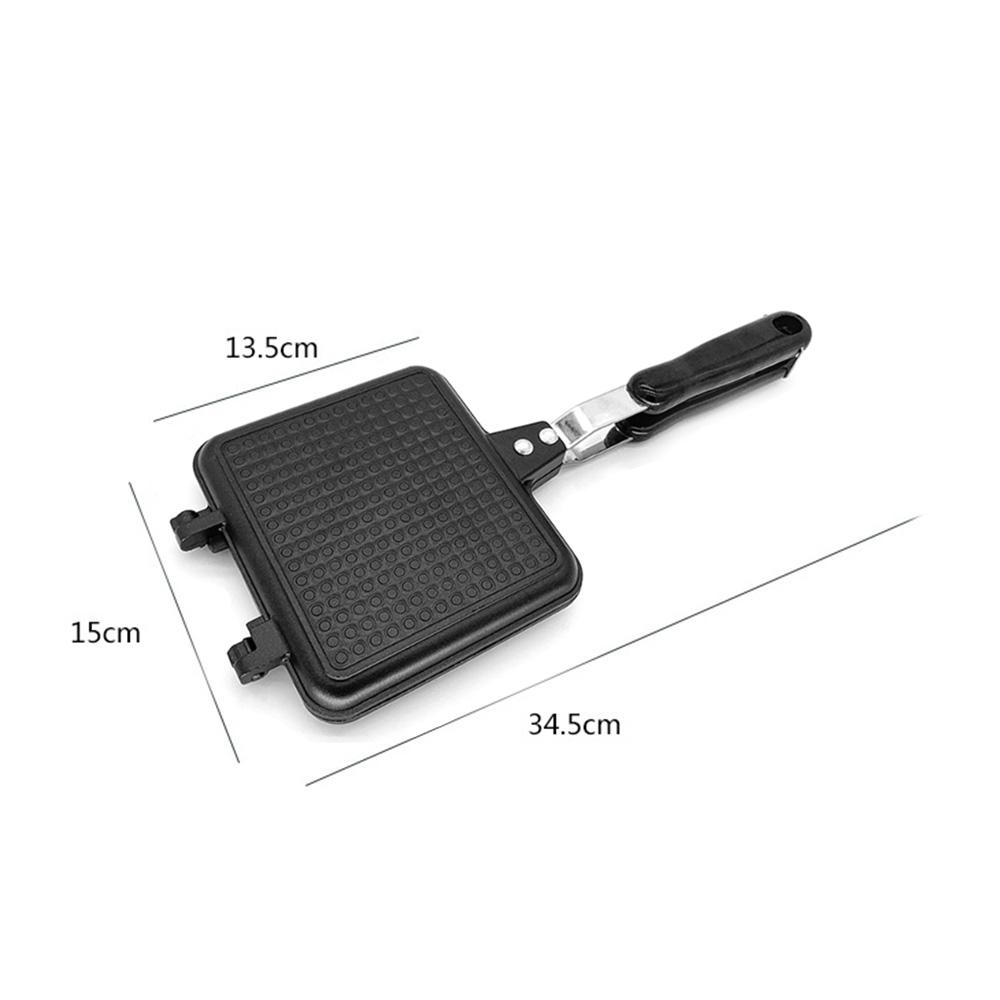 Aluminum Double-sided Non-stick Sandwich Maker Bread Toasted Frying Pan Breakfast Making