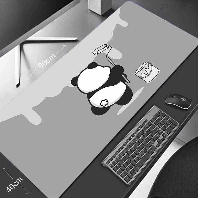 Panda xcm XXL Коврик для мыши с заблокированным краем Большой игровой коврик для мыши Настольный коврик Коврик для мыши Настольный коврик Beast Для подарка Коврик для мыши