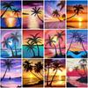 DIY кокосовая пальма 5D алмазная живопись полная круглая дрель живописная Алмазная вышивка крестиком мозаика наборы настенное искусство домашний декор