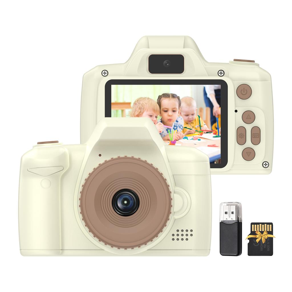 1080P Kids Digital Camera Digital Video Camera for Kids Dual Lens 2.4 Inch IPS Screen Game Playing