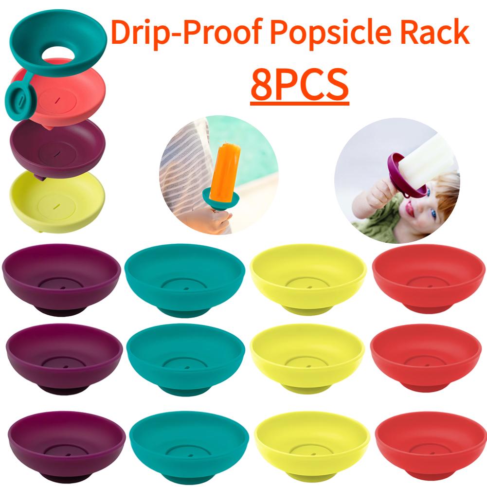 4/1PCS Drip Free Ice Pop Holder Creative Drip-proof Popsicle Rack No Mess Free Ice Rack Popsicle Holder for Kids Ice Cream