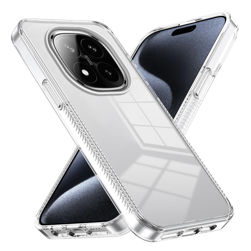 Подходит для Xiaomi Redmi note14Pro противоскользящий чехол для мобильного телефона Redmi 14C прозрачный A3 противоударный POCOX6 защитный чехол