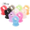 Pair Silicone Flexible Thin Double Flared Flesh Tunnel Ear Plugs Ear Gauge Expander Stretcher Earlets Earrings Ear Piercing