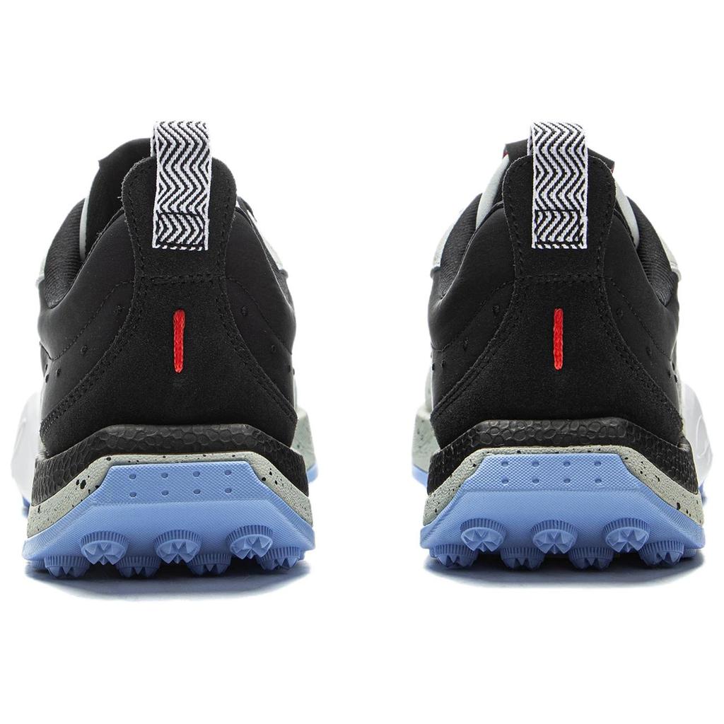 Li Ning Wade 1% Нескользящие Амортизирующие Износостойкие Упругие Низкие Баскетбольные Кроссовки Мужские Черно-Серые ABCV035-7