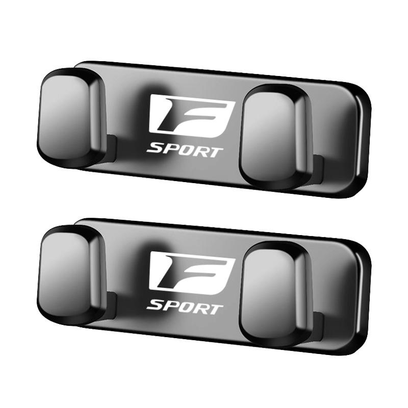 SKIA7 Interior Stickers Zinc Alloy Car Hook Adhesive Storage Hooks Interior Accessories For Lexus F-SPORT ES RX NX LS UX LM LX GX LC R