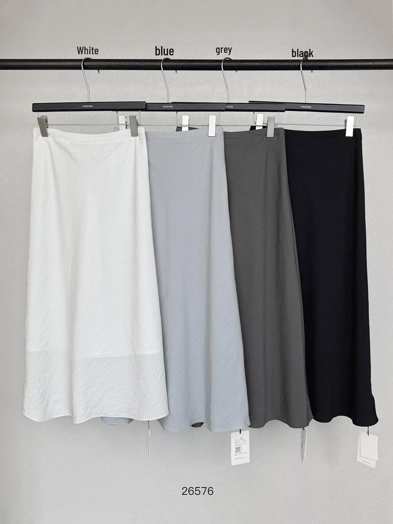 TG Soft Korean Lyocell A-line Slimming Skirt, Spring 2026 Drape Long Style