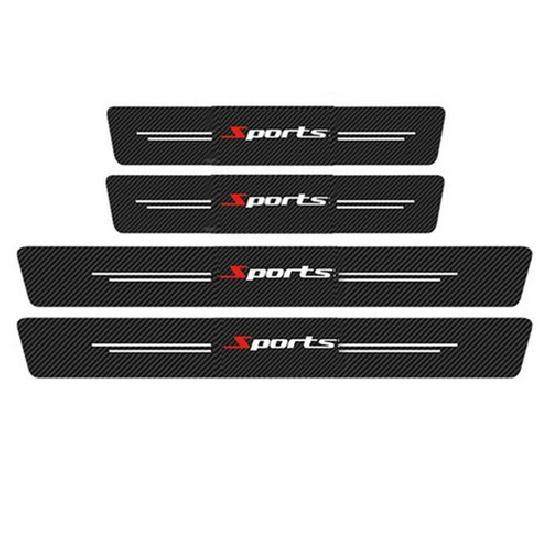 Car Door Plate Sill Scuff Cover Anti Scratch Decal Sticker Protector 5Pcs/Set