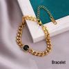 Meichen 18k Gold Non-Fading Titanium Steel Women's Fashion Bracelets - Simple, Versatile, Trendy European and American Style.