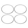 4 Pcs 20 Inch Wheel Rim Protector Scratch Proof Self Adhesive Fashionable Black Wheel Rim Decorative Ring