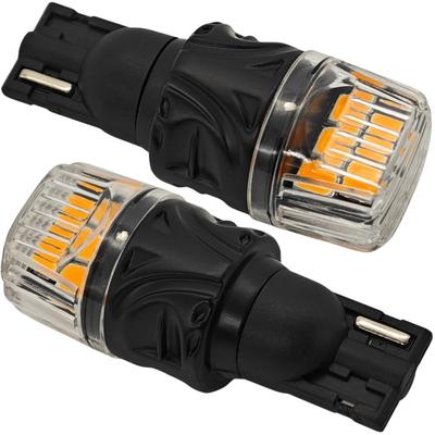 2 шт. W16W LED T15 12V Canbus 1000лм оранжевый внедорожный