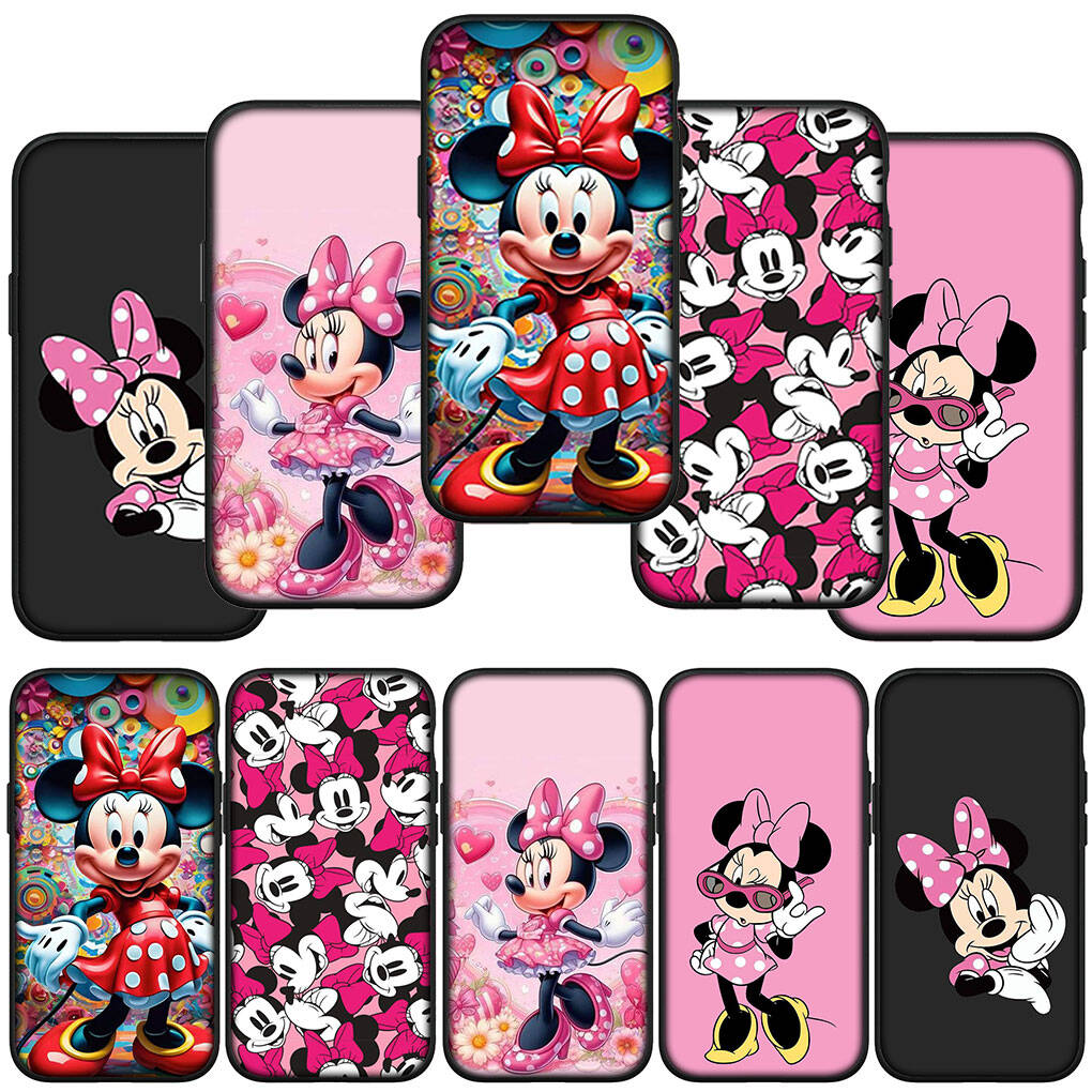 Phone Case for iPhone 17 16 15 Plus XR Huawei P30 P20 Lite Redmi Note 14 12 11 13 Pro Max OPPO A60 A80 A40 A18 A38 A54 A16 Minnie Comics Mouse Cover