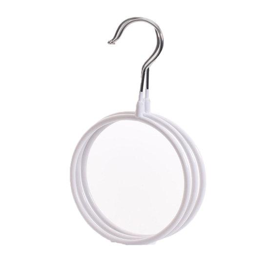 Отверстия Держатель для колец Крючок Шарф Обертывания Шаль Галстуки Вешалка для хранения Полка для ванной комнаты