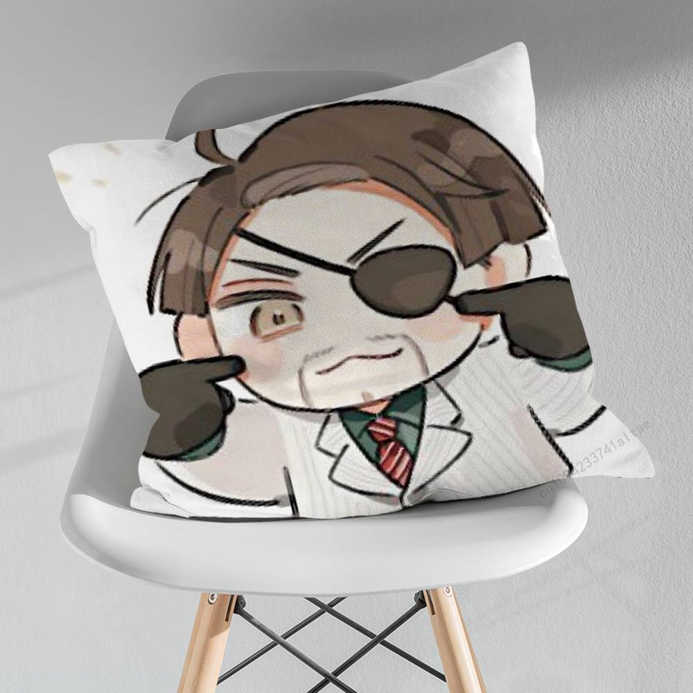 Cute Ferocious GGoro MMajima Throw Pillow Case Living Room Sofa Cushion Cover For Home Bedroom Decoration Protector