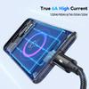 ESSAGER 1м USB-A на Type-C 120 Вт Плетеный Кабель для Быстрой Зарядки и Передачи Данных Телефона Xiaomi