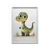 Uśmiechnięty Dinozaur Uśmiechnięty Dinozaur, 30X40 Cm, Rama Aluminiowa Czarna, Papier Matowy 230 Gsm
