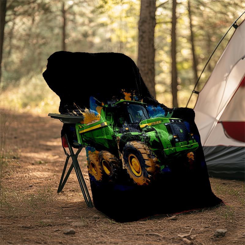 Truck Theme Printed Blanket - Perfect for Couch, Bed, Travel & Outdoor Use | Machine Washable, Cozy & Durable.