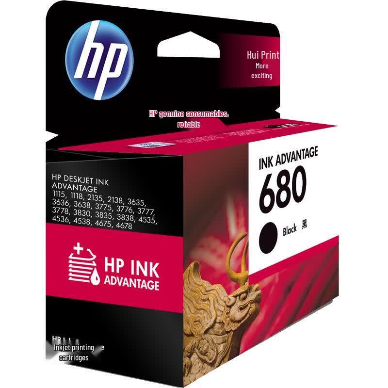 HP 680 Оригинальный картридж с черными чернилами