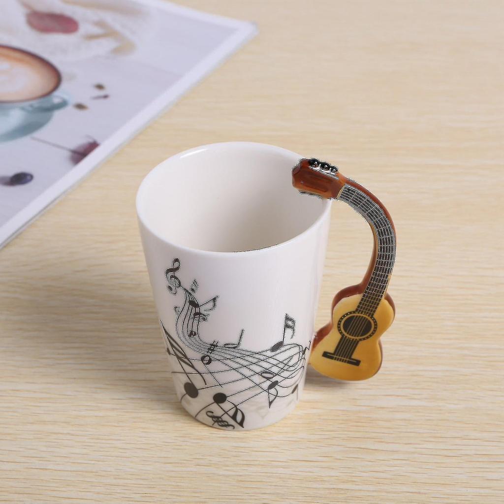 Ceramic Guitar Handle Coffee Mug