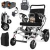 WEYRAL 203R High-End Electric Wheelchair 350W*2 Dual Motor 12Ah*2 Dual Battery 150KG Load Aluminum Alloy 40KM Range Folding For Elderly People