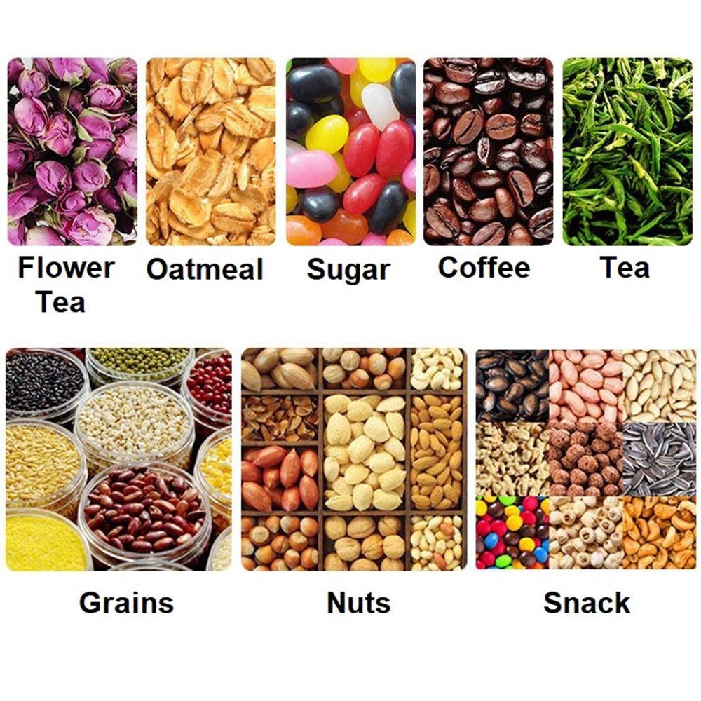 Диспенсер для сухих продуктов с двойным контролем, контейнер для пищевых продуктов, овсяная бочка, модный дозатор хлопьев