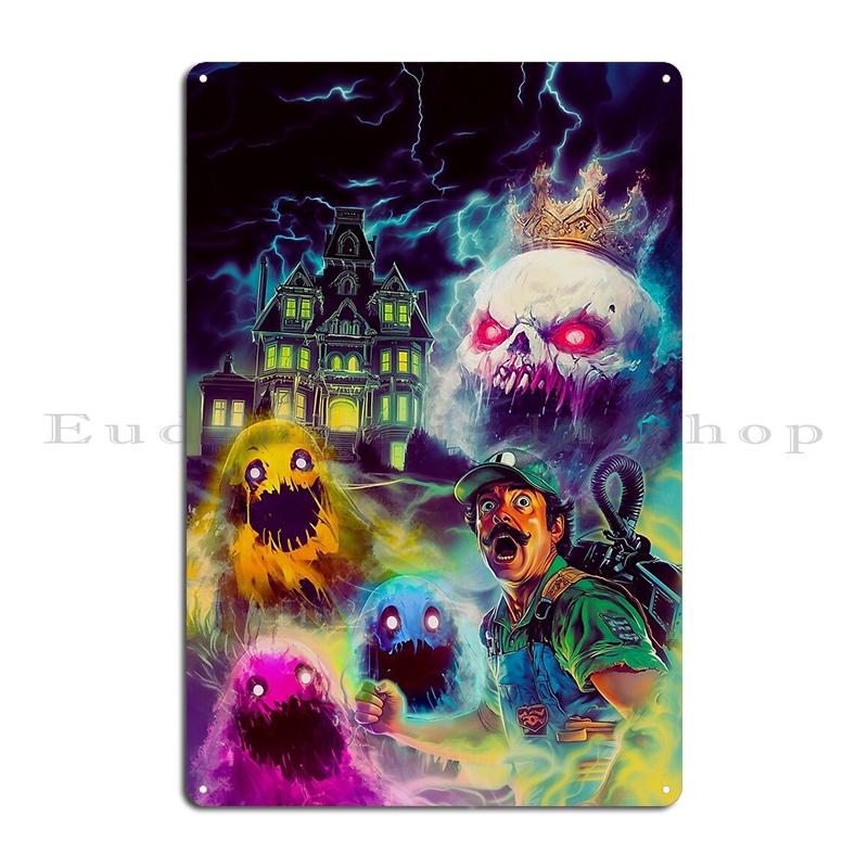 Особняк Луиджи: Невилл Портрет Металлические Знаки Настенная Роспись Дизайн Кухни Настенный Декор Жестяная табличка Постеры