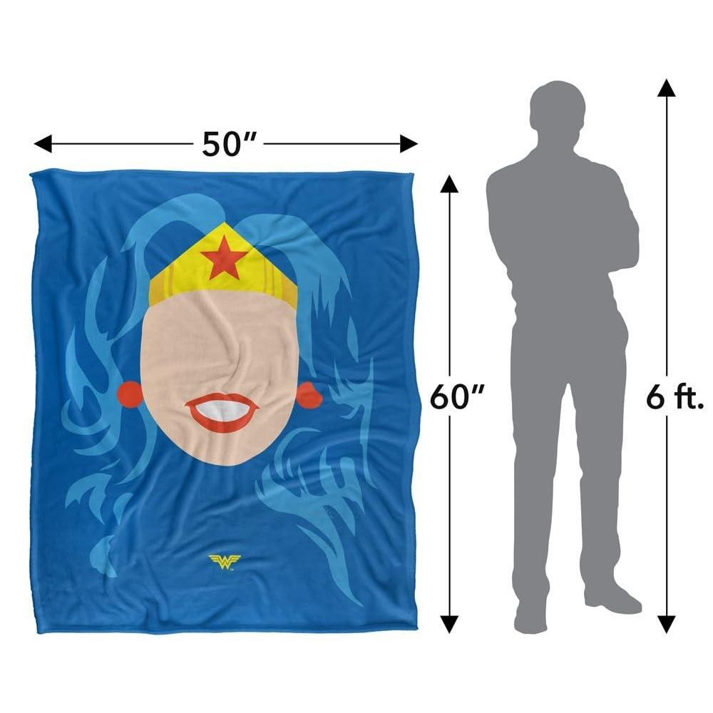 Wonder Woman Face Soft Touch Blanket