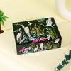 Hand-Painted Stained Glass Jewelry Box Women Animal Motif Decorative Storage Case Pink Flamingo White Elephant Design