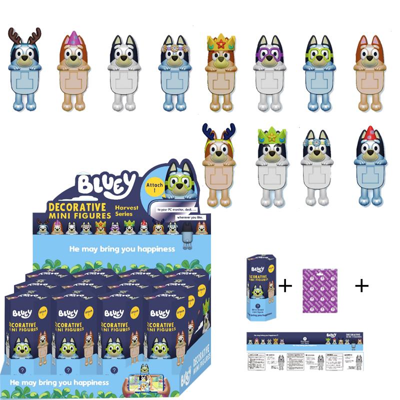 Горячая серия Bluey Коробка Милая Мультяшная Аниме Фигурка Модель Кукла Украшение Идеальный Подарок Ребенку на День Рождения Рождество