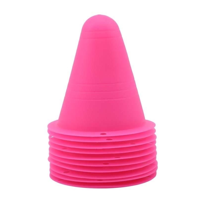 10PCS Colorful Skate Marker Cones Roller Football Skateboard Training Equipment Marking Cup Marker