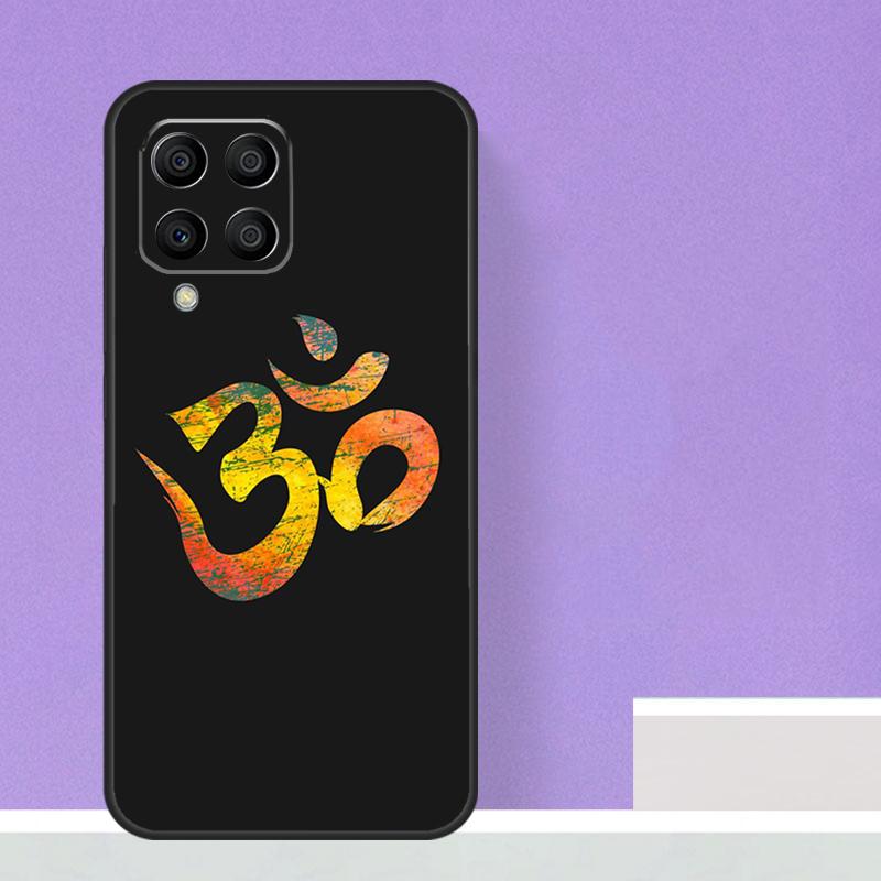 Аум Ом Символ Йоги Фитнес Зал Для Samsung Galaxy M15 M55 M13 M33 M53 M21 M31 M51 M30s M20 M14 M34 M54 M12 M32 M52 Чехол