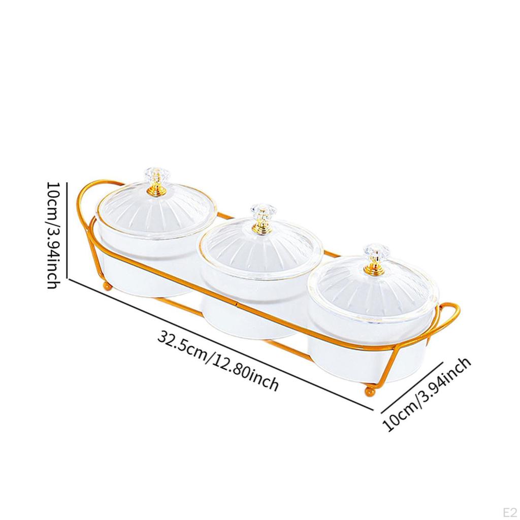 Appetizer Food Display Dish Platter Divided Serving Dishes Plate for Dried Fruit Home